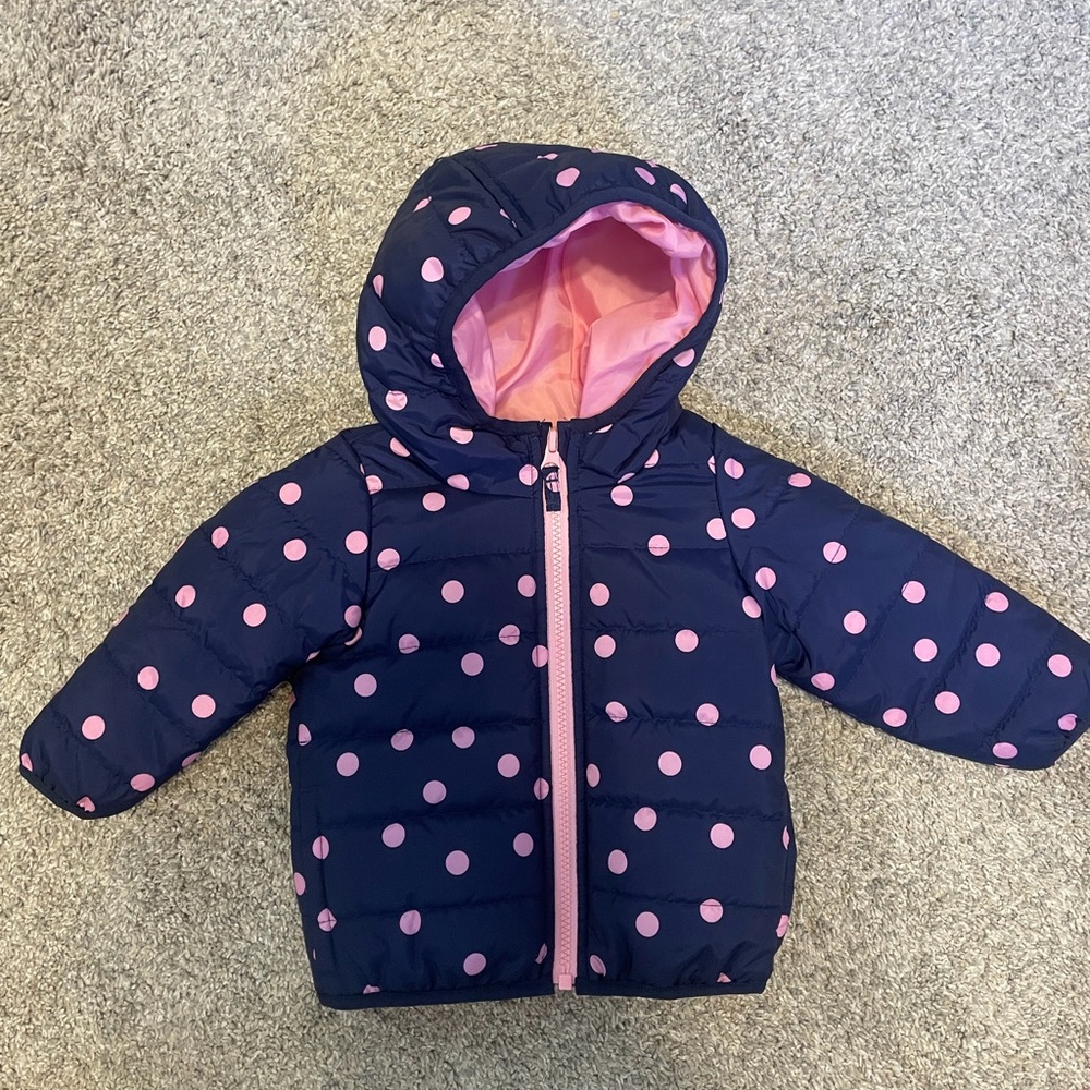 Carter's Pink and Navy Puffer Jacket